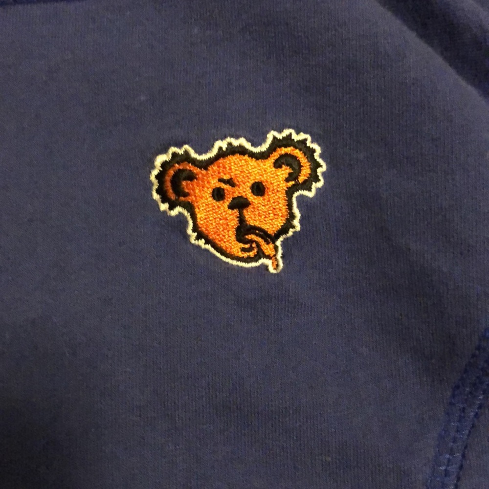 {plus} JaPaN candy stripper embroidered bear windbreaker/hoodie size2 Dolls Kill - Picture 2 of 5
